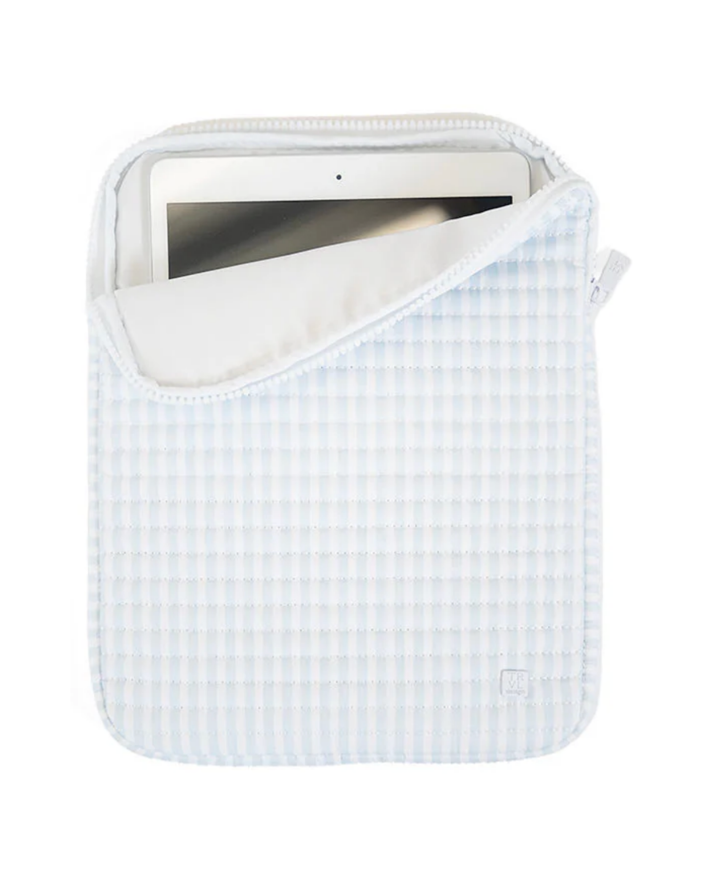 TRVL Quilted Tablet Case - Pimlico Stripe Blue