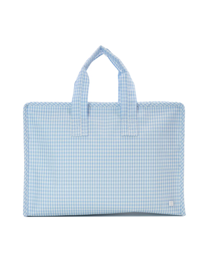 TRVL Overnite Tote - Gingham Mist