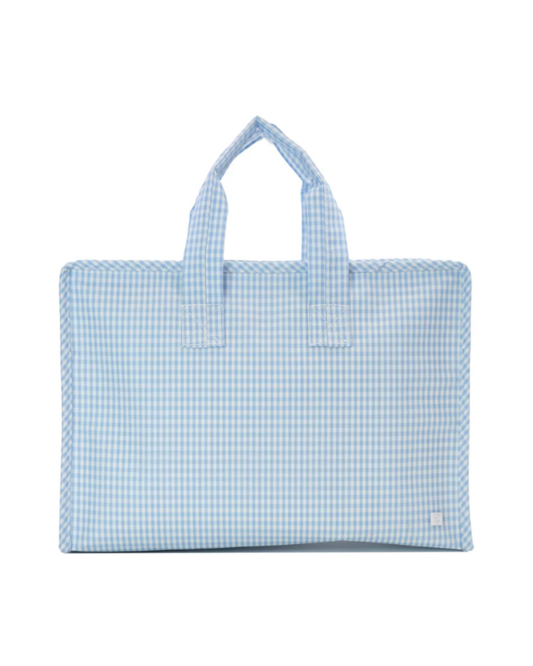 TRVL Overnite Tote - Gingham Mist