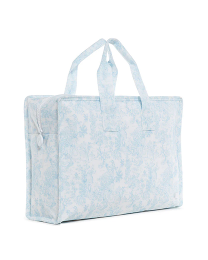 TRVL Overnite Tote - Bunny Toile Green