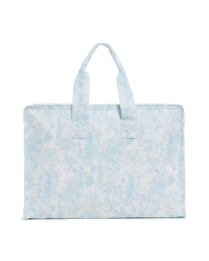 TRVL Overnite Tote - Bunny Toile Green