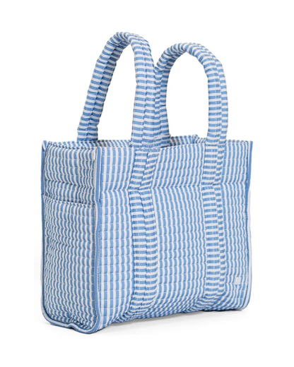 TRVL Quilted Mini Go Go Tote - Pimlico Stripe Chambray