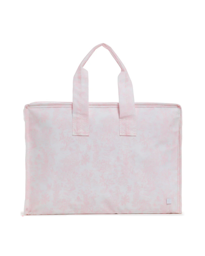 TRVL Overnite Tote - Bunny Toile Pink