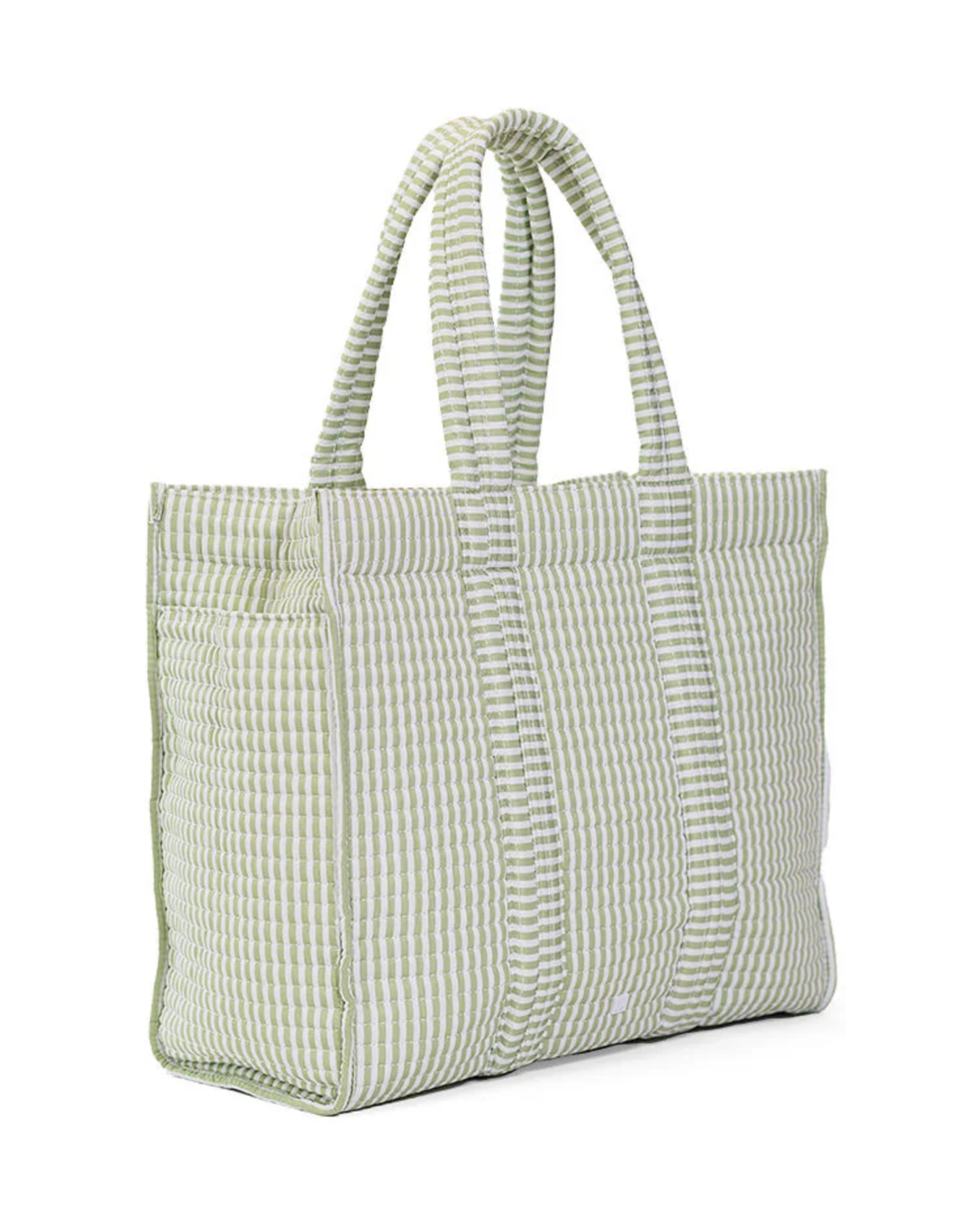 TRVL Quilted Go Go Tote - Pimlico Stripe Sage