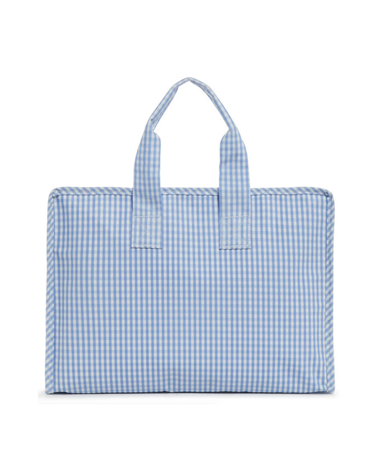 TRVL Overnite Tote - Gingham Sky