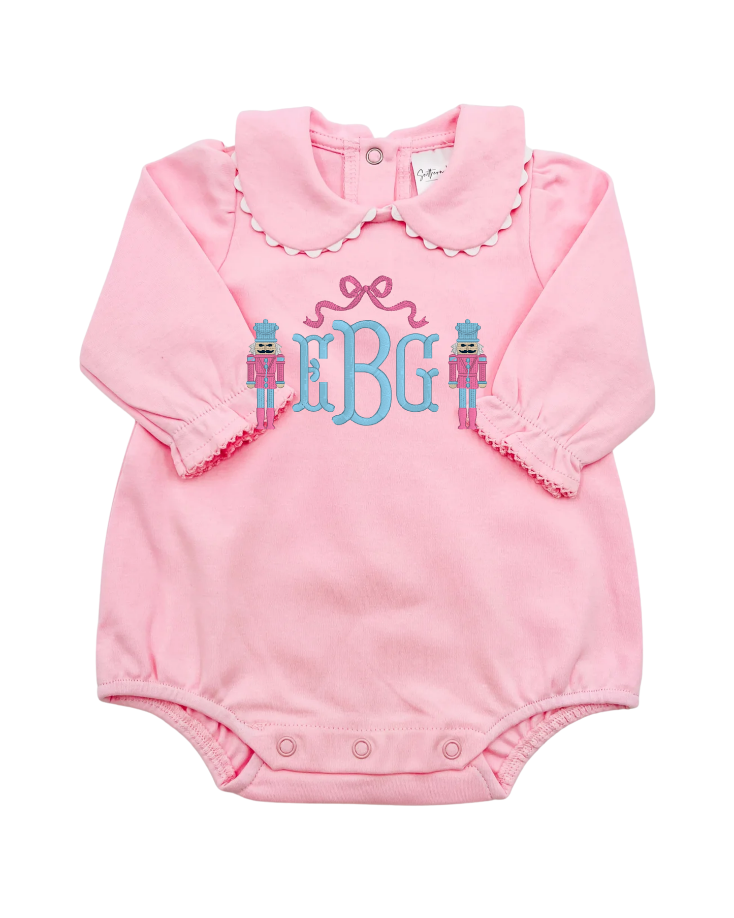 Girls Bubble with Scalloped Collar