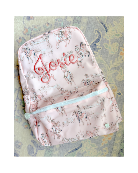 TRVL Backpacker - Cowgirl Toile