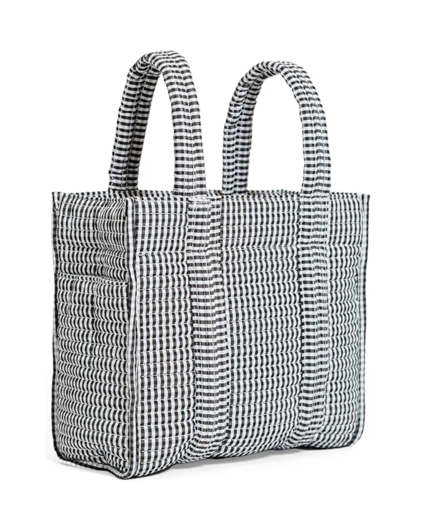 TRVL Quilted Mini Go Go Tote - Gingham Black