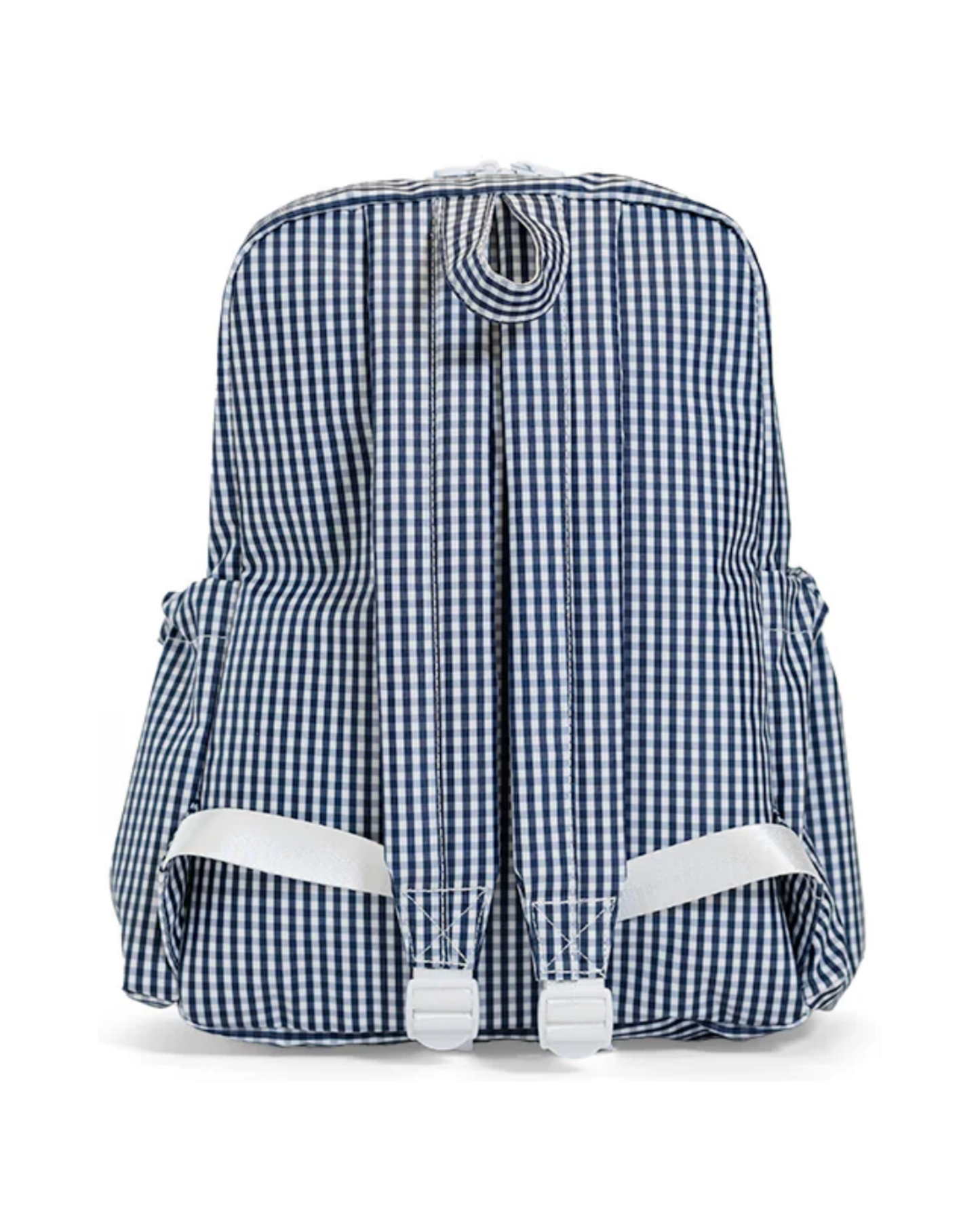 TRVL Backpacker Gingham Navy personalized backpack option