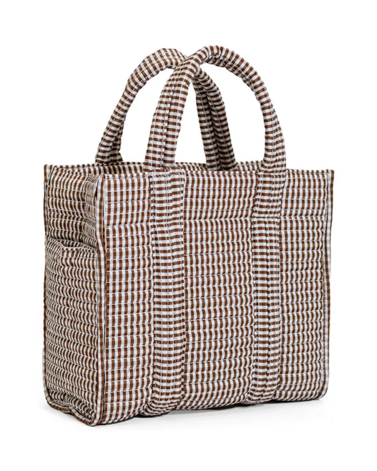 TRVL Quilted Mini Go Go Tote - Coco Gingham