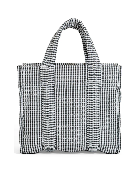 TRVL Quilted Mini Go Go Tote - Gingham Black