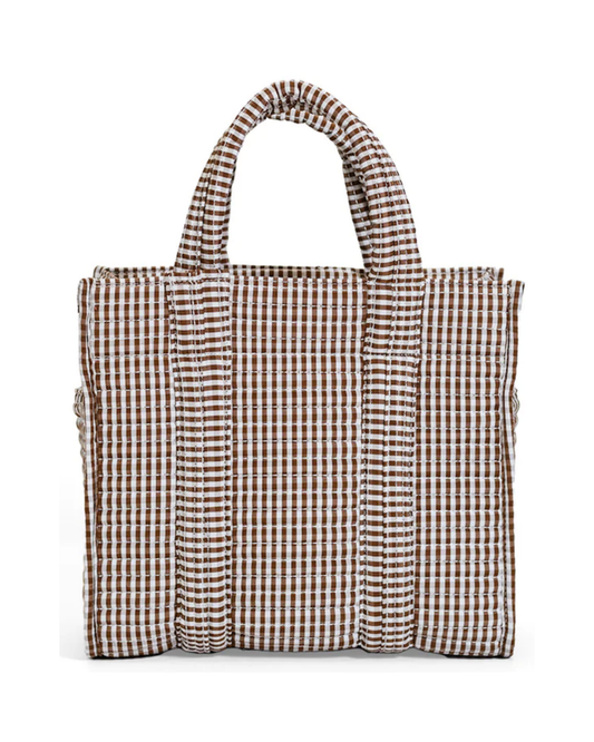 TRVL Quilted Mini Go Go Tote - Coco Gingham