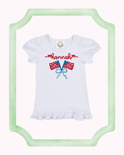 Girls Patriotic Tshirt