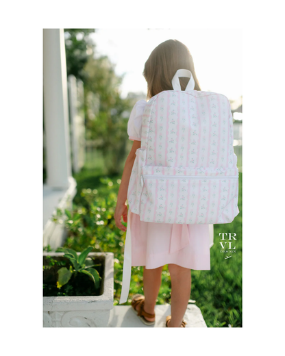 TRVL Backpacker - Ribbon Floral Pink