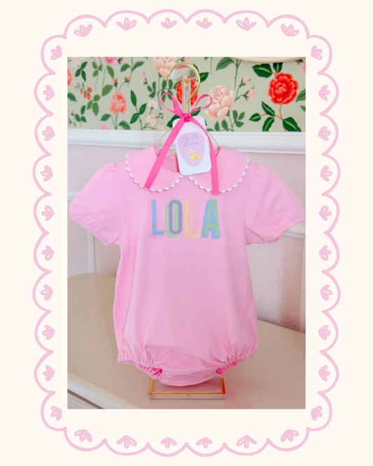 Scalloped Collar Bubble for Girls