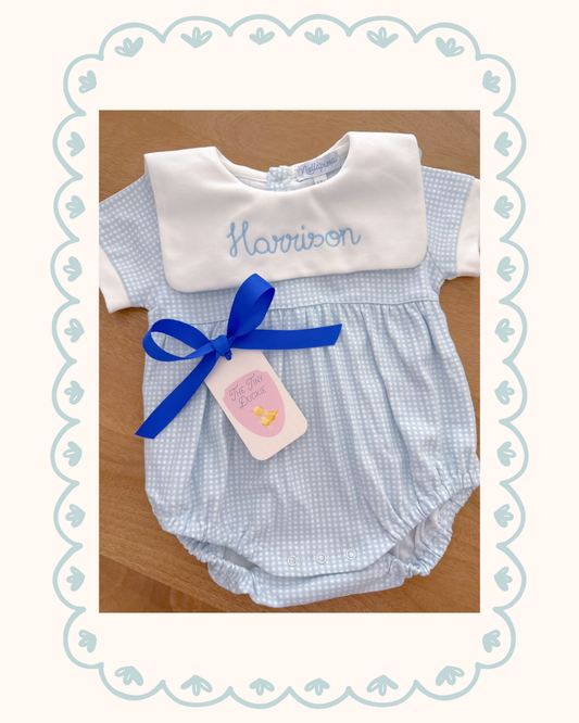 Nellapima Blue Gingham Baby Bubble