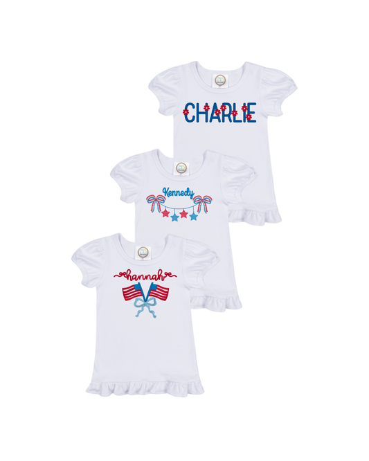 Girls Patriotic Tshirt