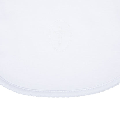 Blessed Embroidered Bib - White