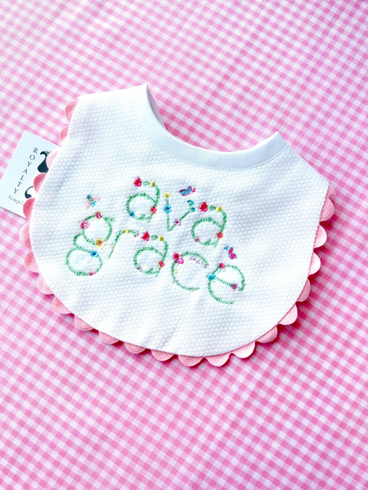 Pique Bib and Burp Set