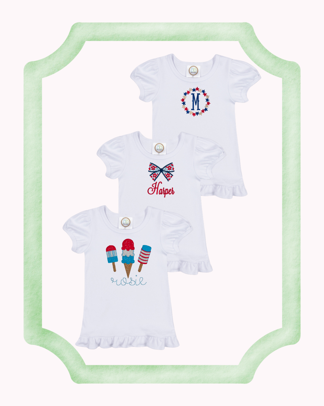 Girls Patriotic Tshirt