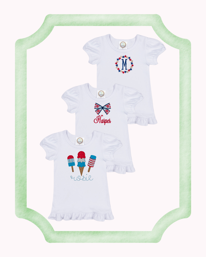 Girls Patriotic Tshirt