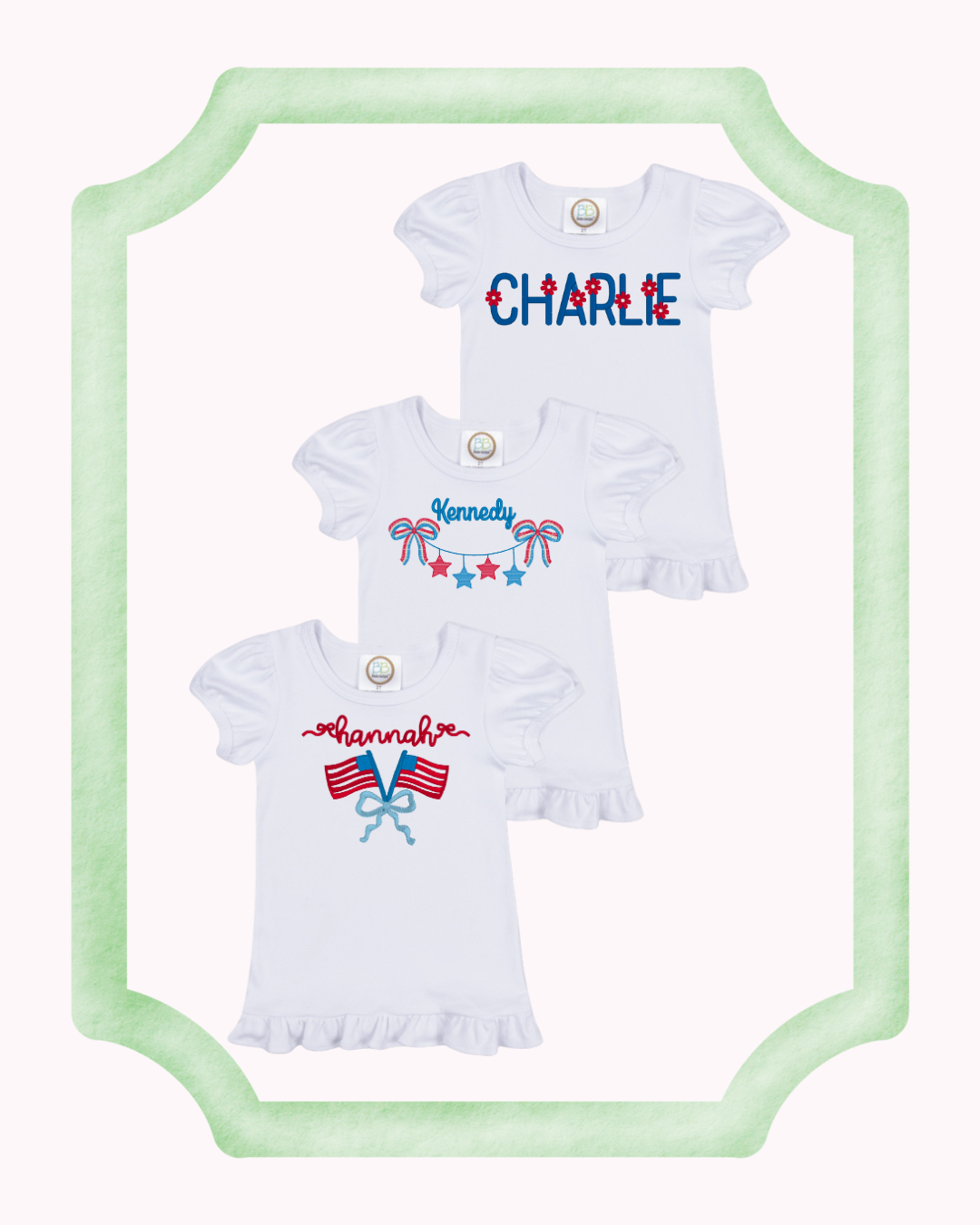 Girls Patriotic Tshirt