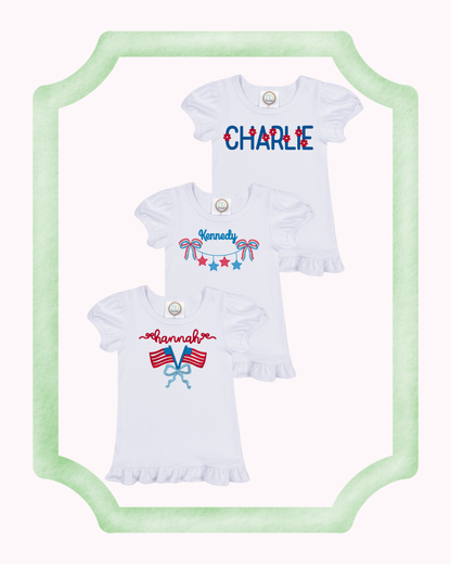 Girls Patriotic Tshirt