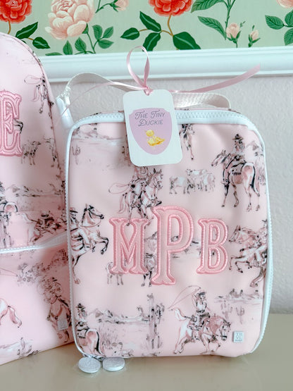TRVL Insulated Lunch Bag - Cowgirl Toile