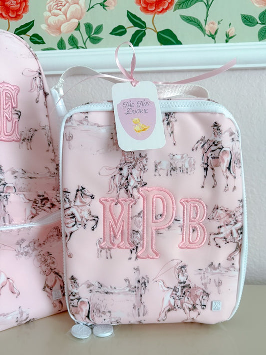 TRVL Insulated Lunch Bag - Cowgirl Toile