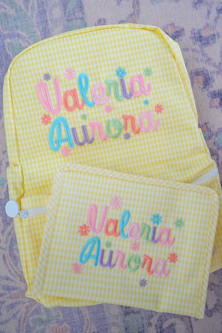 TRVL Backpacker - Gingham Buttercup