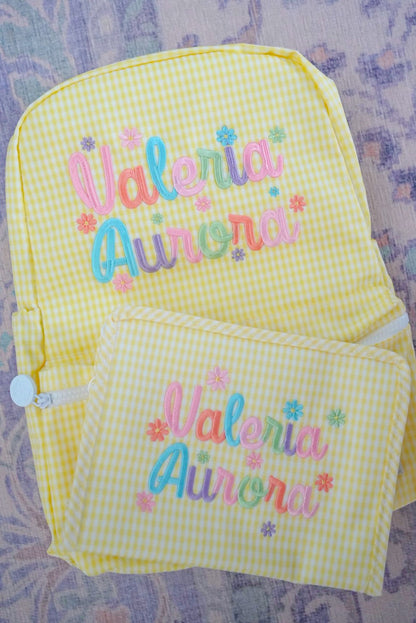 TRVL Backpacker - Gingham Buttercup