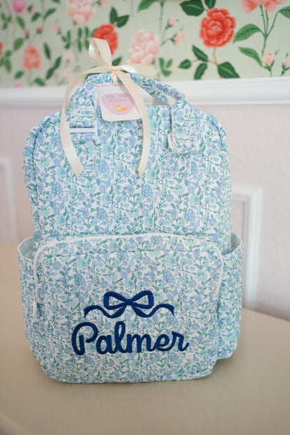 TRVL Quilted All You Need Diaper Bag - Hamptons Floral