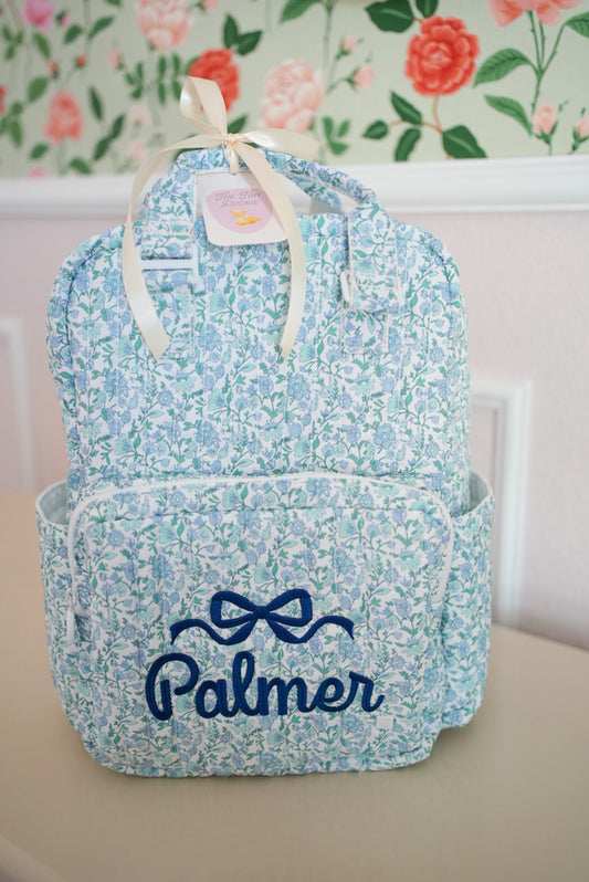 TRVL Quilted All You Need Diaper Bag - Hamptons Floral