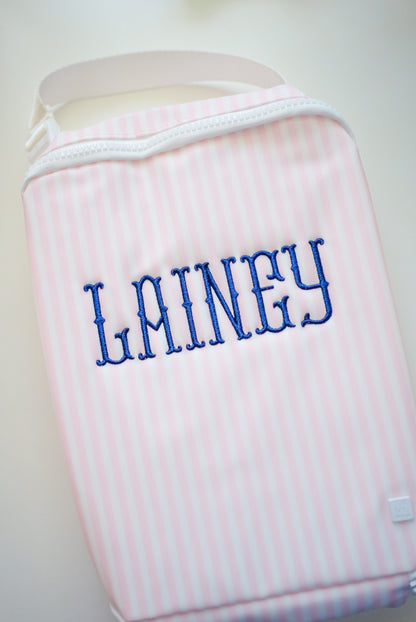 TRVL Insulated Lunch Bag - Pimlico Stripe Pink