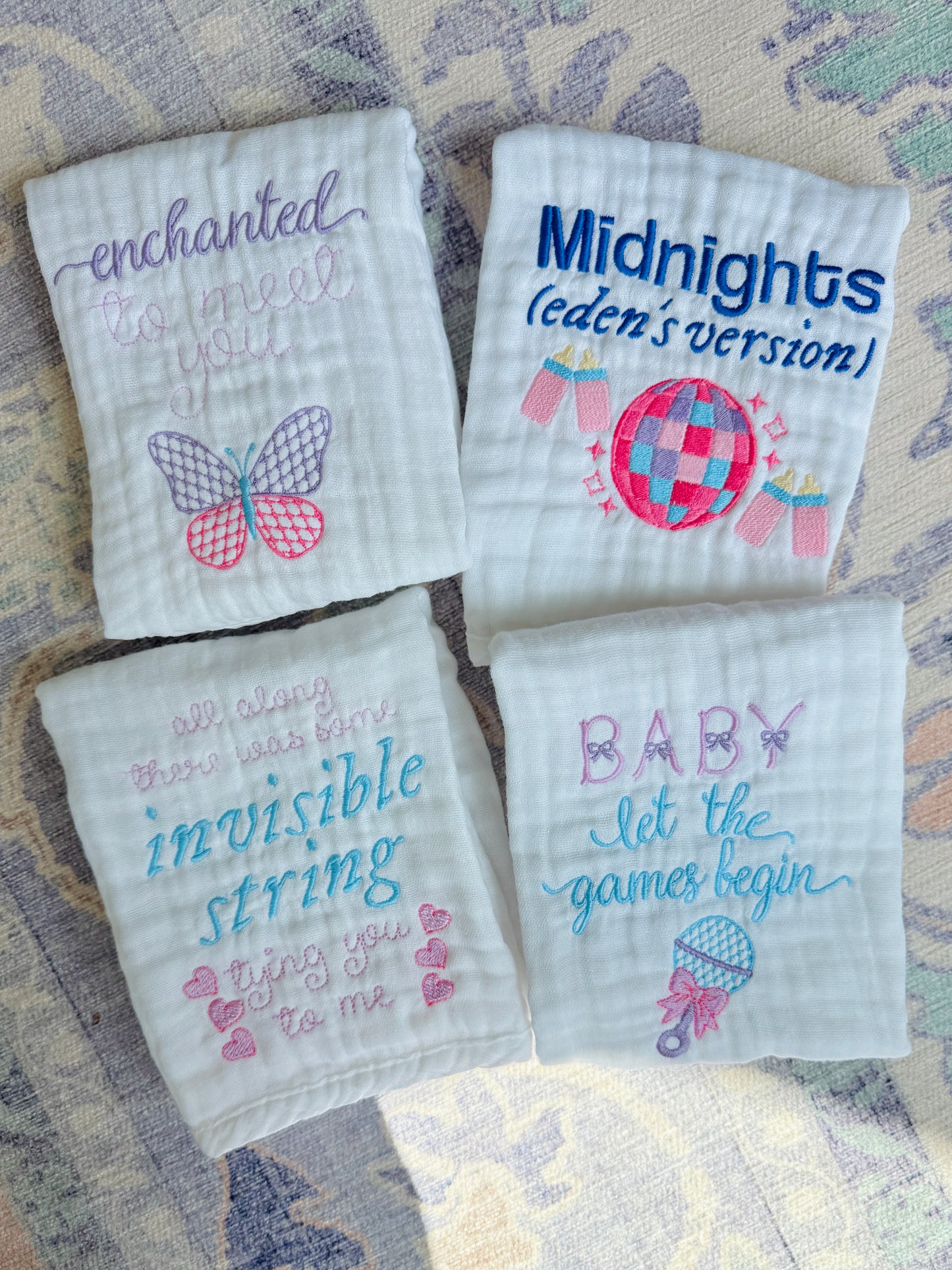Taylor Swift themed Burp Cloth Bundle