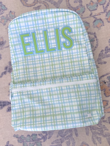 TRVL Backpacker - Classic Plaid Green