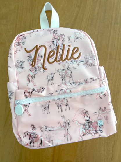 TRVL Mini Backpack - Cowgirl Toile