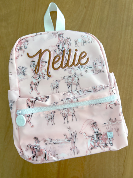 TRVL Mini Backpack - Cowgirl Toile