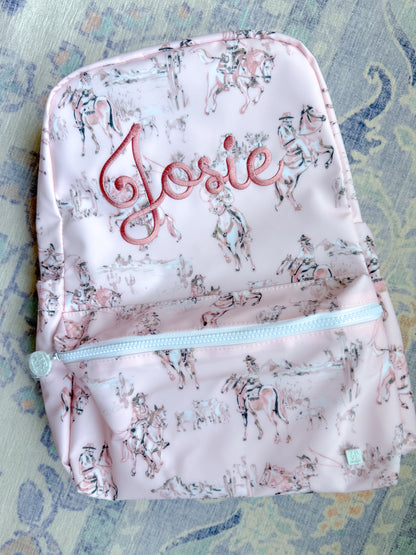 TRVL Backpacker - Cowgirl Toile