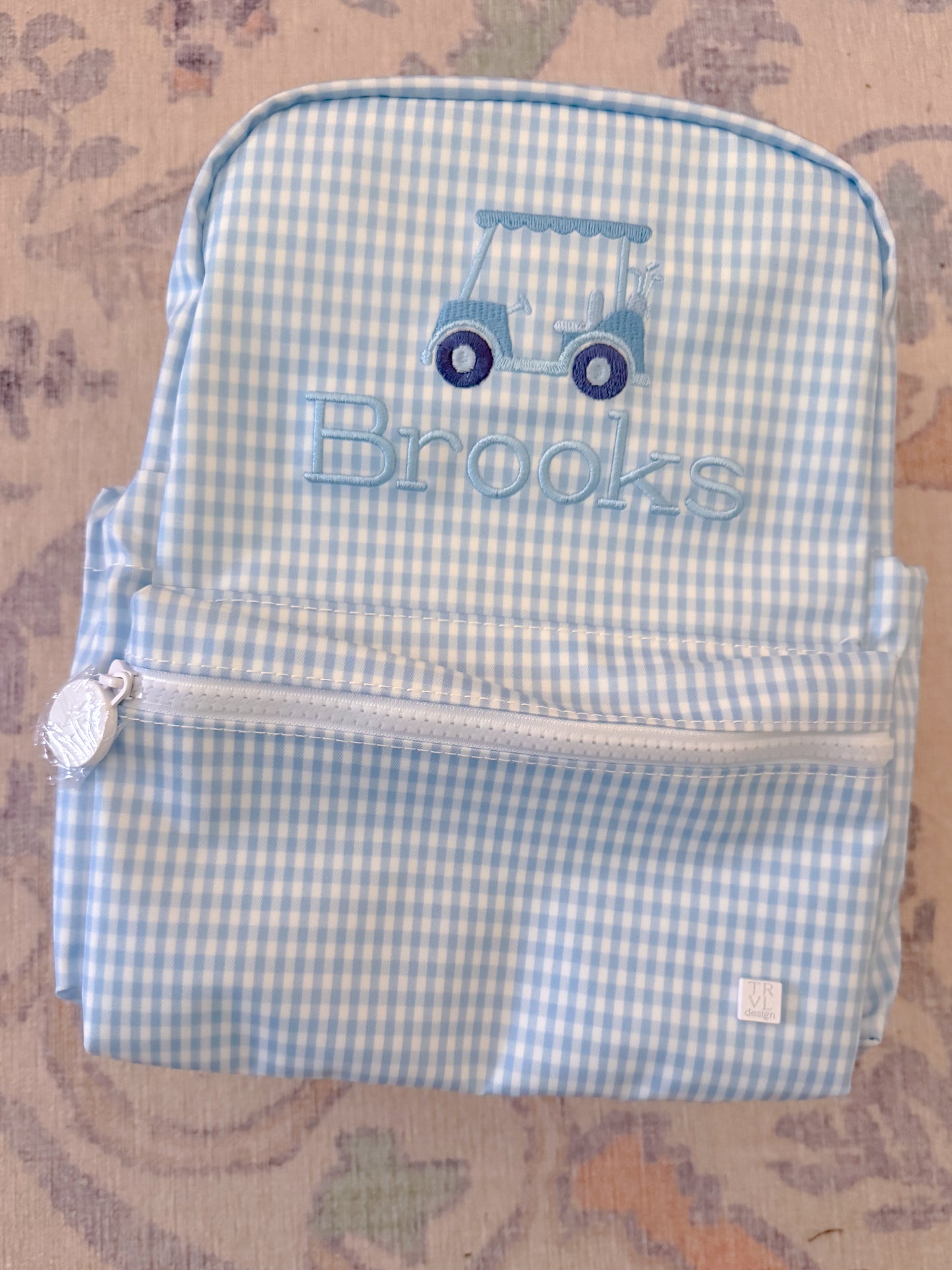 TRVL Mini Backer - Gingham Mist