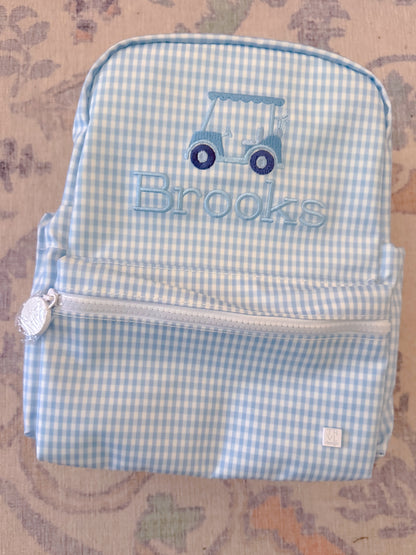TRVL Mini Backer - Gingham Mist
