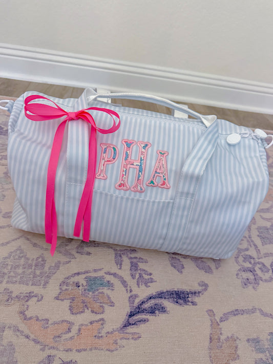 TRVL Weekender Duffel Bag - Pimlico Stripe Blue
