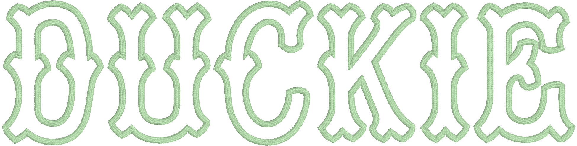 Blair applique font sample